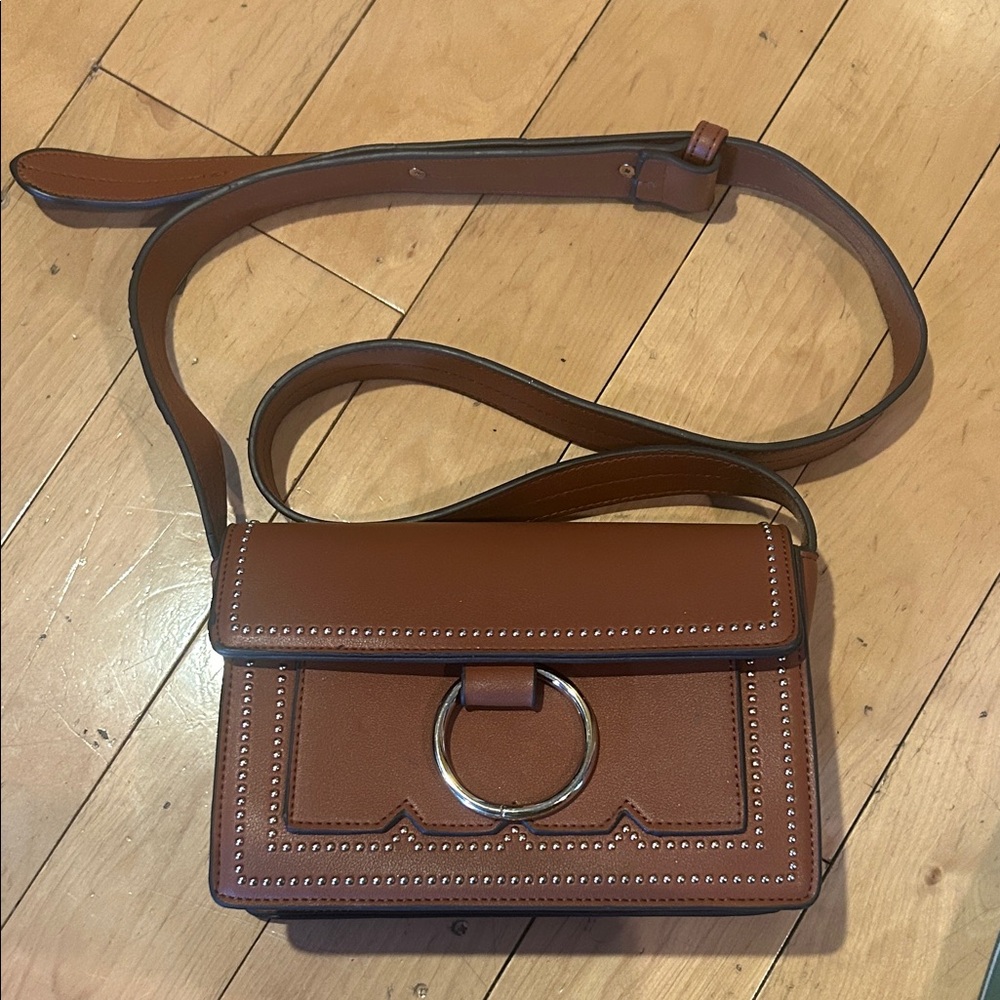 Brown Leather Crossbody Bag